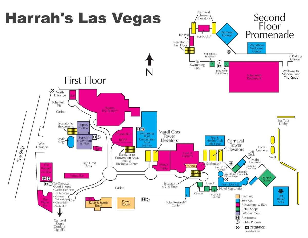 carte de Harrah's Las Vegas