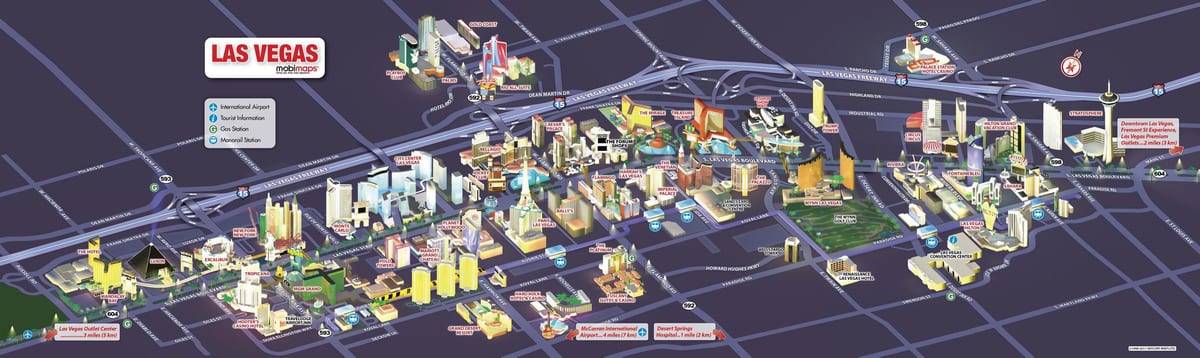 carte de la bande de Vegas