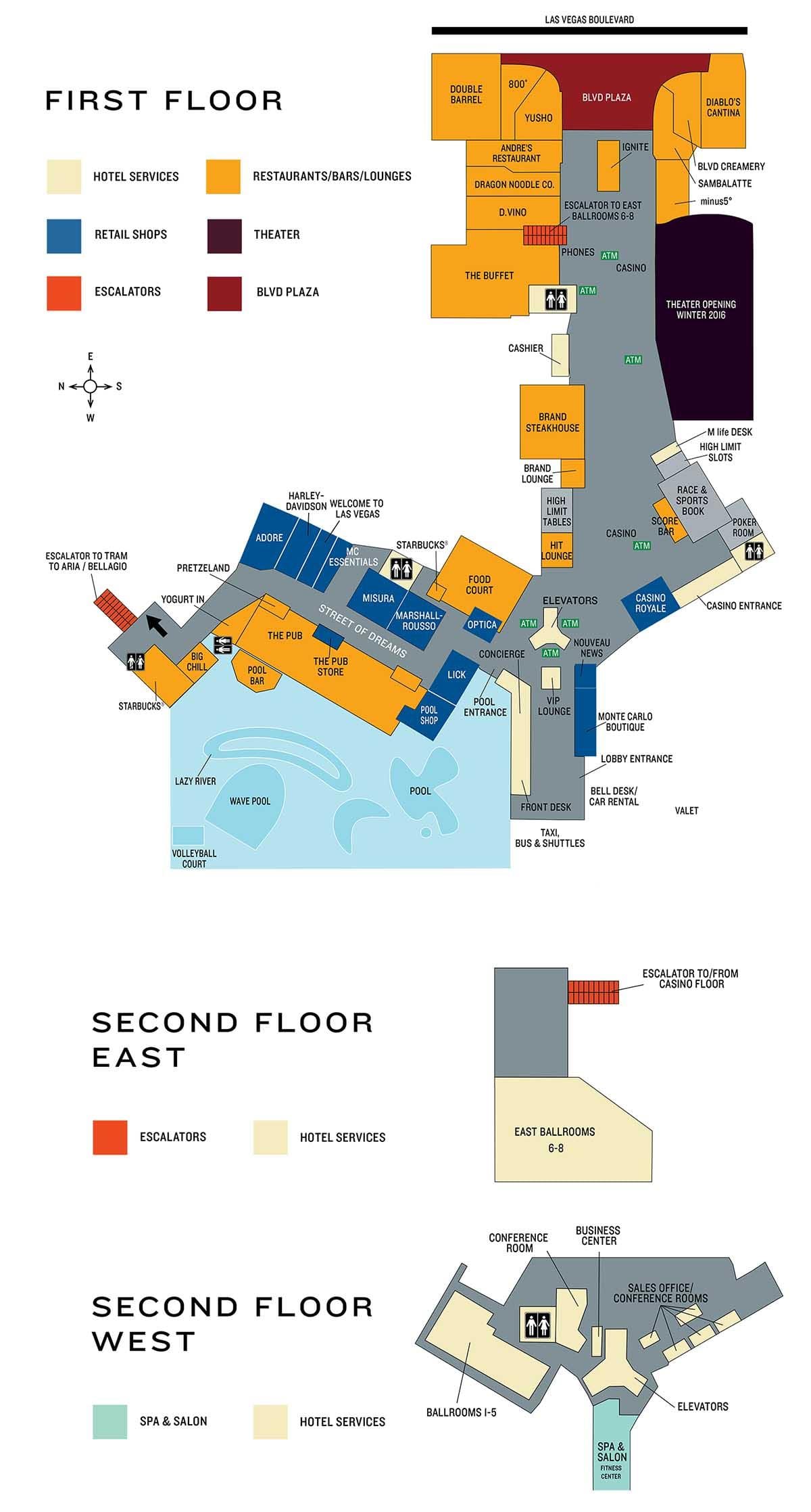 carte de Monte Carlo Las Vegas