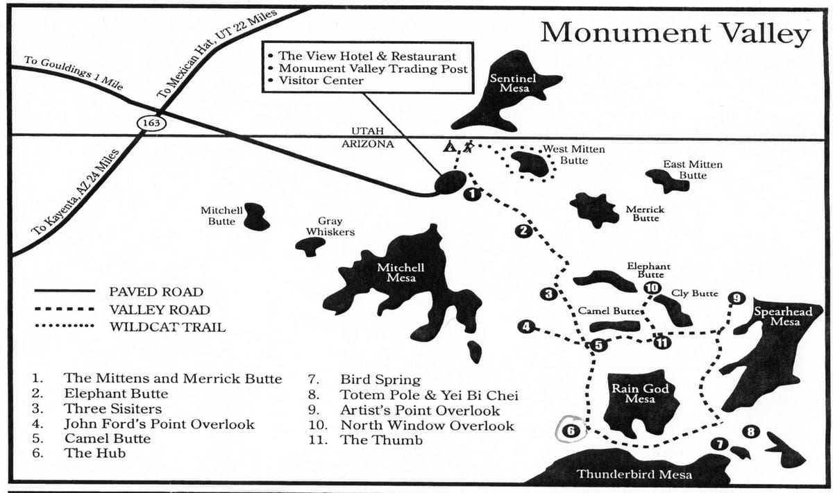 carte de monument valley